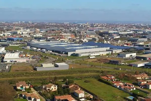 Vue aérienne de l'ouest toulousain